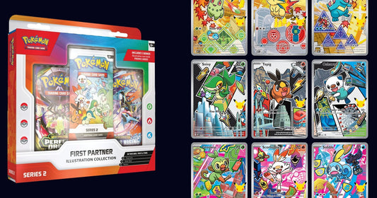 Pokemon TCG First Partner Illustration Collection Series 2 box with all 9 starter promos