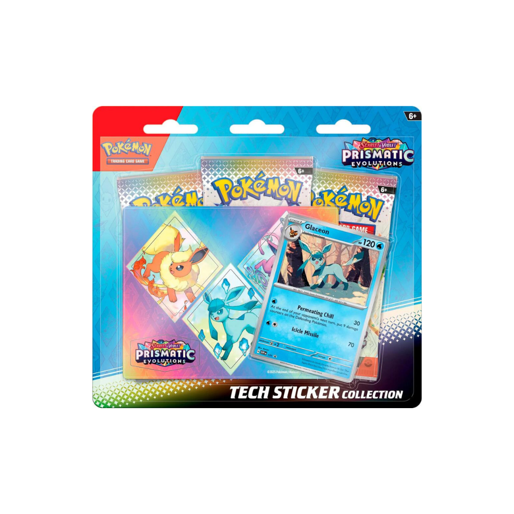 Prismatic Evolutions Tech Sticker 3 Pack Blister (Random style)